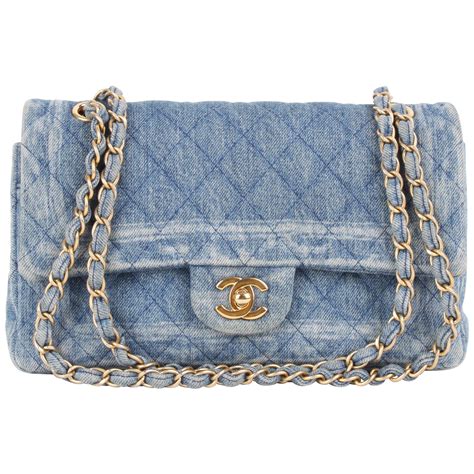 chanel denim 2 compartment bag|chanel denim bag for sale.